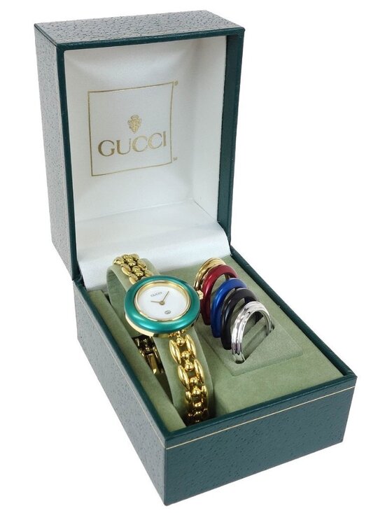 Gucci 11/12 Change Bezel Chameleon Quartz Watch SS 187127 main image 7